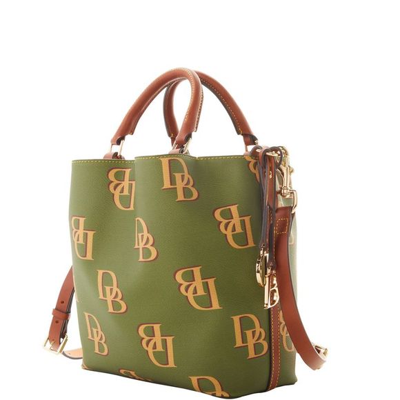 Dooney & Bourke Monogram Small Barlow Top Handle Bag - Avocado - Picture 2 of 4